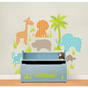 Wall Pops Jungle Friends Kit Wall Decals 41Pieces